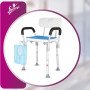 Flamingo Shower Stool-Chair With Rails 2501 – Adjustable Bath Seat for Elderly & Disabled