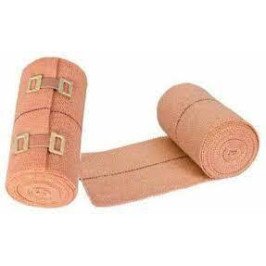 AccuSure Elastic Crepe Bandage with Hook (8cm x 4mt)