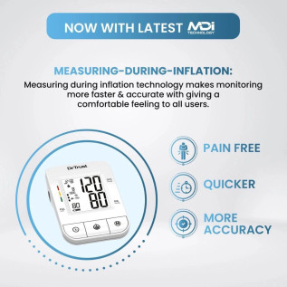 Dr Trust (USA) Fully Automatic Icheck Digital Blood Pressure BP Monitor Machine with Mdi Technology- 116