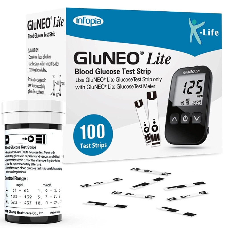 Gluneo Lite 100 Strips Gluneo Lite 100 Strips