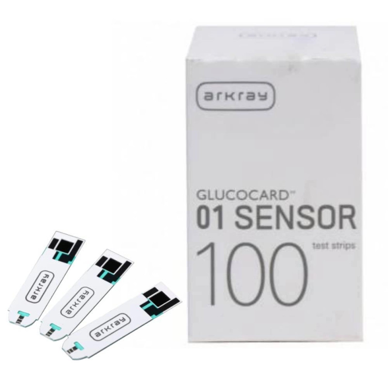 Glucocard 01 Sensor 100 Glucometer Strips