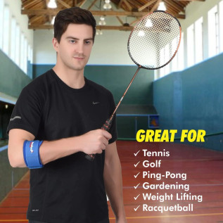 AccuSure Neoprene Adjustable Tennis Elbow Wraps for Men & Woman