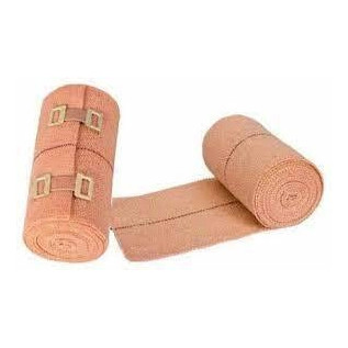 AccuSure Elastic Crepe Bandage with Hook (8cm x 4mt)