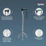 Tynor Walking Stick Tripod L-32 – Adjustable Elderly Aid