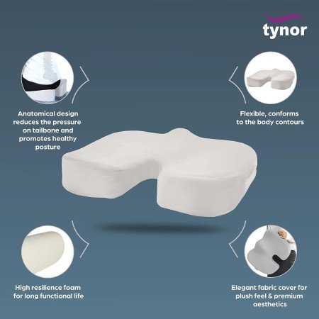 Tynor Ortho Cushion Seat – Back Pain & Tailbone Relief