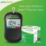 OneTouch Select Plus Simple Glucometer for Simple, Accurate & Virtually Painfree Blood Sugar testing