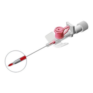 Romsons Vein Cath 22G IV Cannula with Injection Port, Box of 50 (GS-3024)