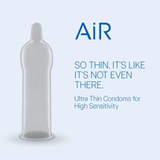 Durex Air Condoms for Men - 10 Count (Pack of 3) | Suitable for use with lubes & toys
