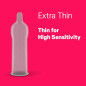 Durex Extra Thin Condoms for Men - 10 Count (Pack of 2)|Suitable for use with lubes & toys