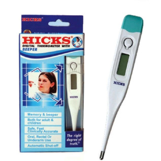 Hicks Digital Thermometer (DT-101N, White)