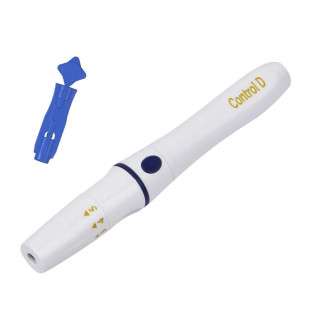 Control D Lancing Device with 100 Round Blood Lancets – Safe & Painless Diabetic Lancing Kit