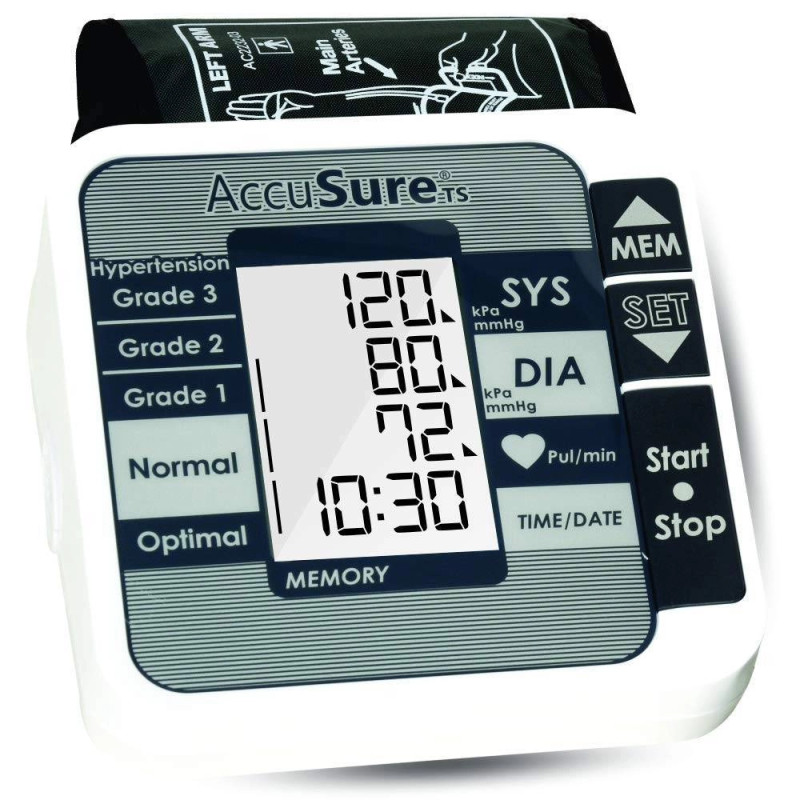 AccuSure TS Automatic Digital Blood Pressure Monitor BP Machine AccuSure TS Automatic Digital Blood Pressure Monitor BP Machine