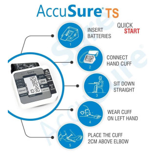 AccuSure TS Automatic Digital Blood Pressure Monitor BP Machine