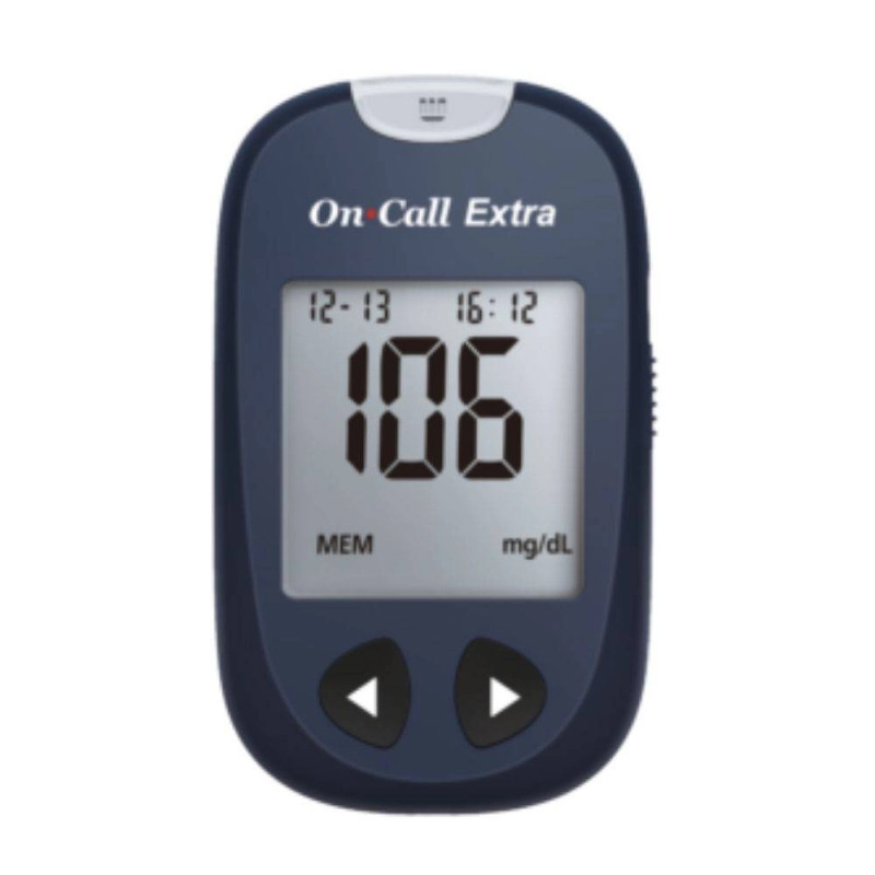 On Call Extra Blood Glucose Sugar Check Glucometer with 10 FREE Strips On Call Extra Blood Glucose Sugar Check Glucometer with 10 FREE Strips