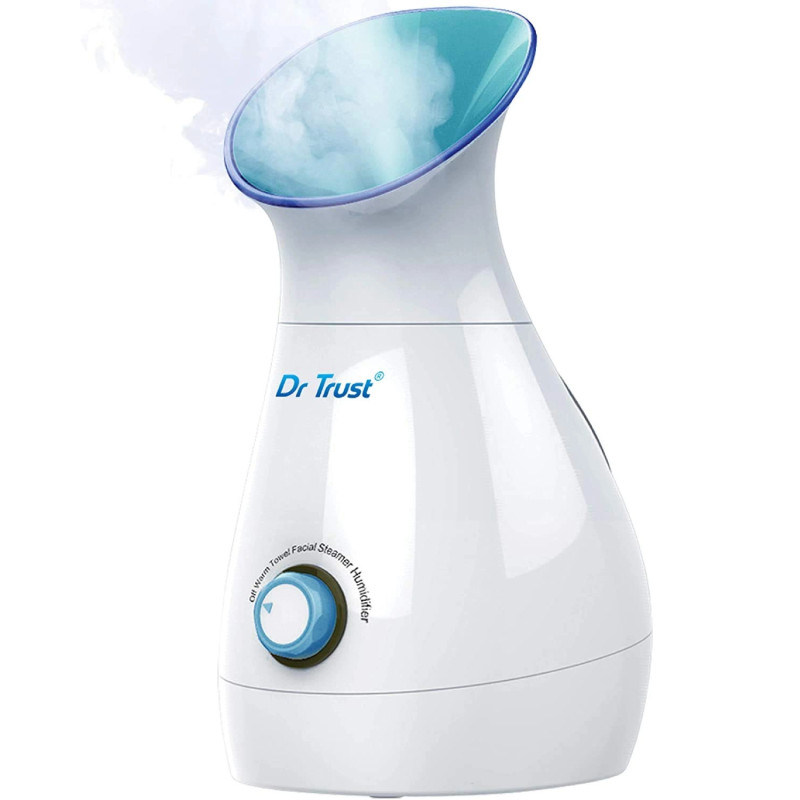 Dr Trust USA 3-in-1 Nano Ionic Facial Steamer Vaporizer Room Humidifier and Towel Warmer (White) 902