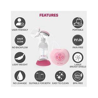 Dr Trust USA Electric Breast Pump for Baby Feeding 6002