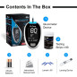 Dr TrustFully Automatic Blood Sugar Testing Glucometer Machine with 10 Strips(Black)