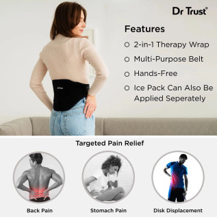 Dr Trust USA Hot Cold Pack With Neoprene Pouch for Lower Back 326