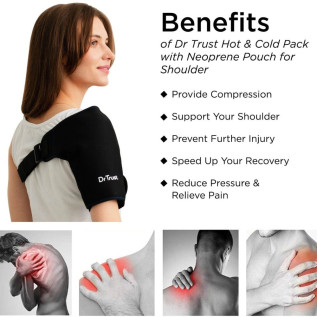 Dr Trust USA Hot Cold Pack With Neoprene Pouch for Shoulder 324