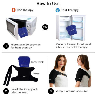 Dr Trust USA Hot Cold Pack With Neoprene Pouch for Shoulder 324
