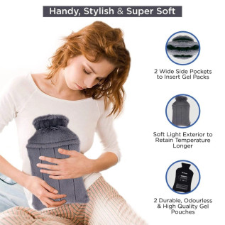 Dr Trust USA Hot Cold Premium Bottle Bag Pack Grey 322