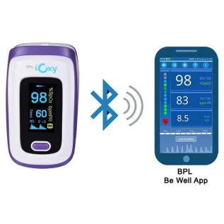 BPL iOxy Pulse Oximeter (White, Blue)