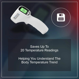 BPL Medical Technologies Bpl Accudigit F2 Non Contact Infrared Thermometer (White)