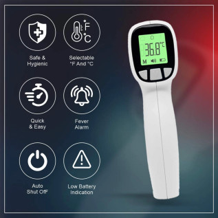 BPL Medical Technologies Bpl Accudigit F2 Non Contact Infrared Thermometer (White)