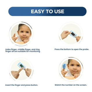 Dr Trust USA Paediatric Finger Tip Pulse Oximeter for kids Sp02 check 212