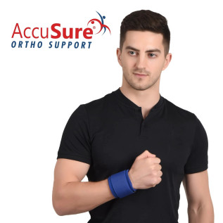 AccuSure Neoprene Fitness Exercise Wrist Wrap Bands, Wrist Support for Gym, Sports for Men & Women