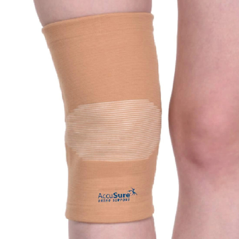 AccuSure Knee Support For Relieves Pain, Support, Uniform Compression, Gym, Sports AccuSure Knee Support For Relieves Pain, Support, Uniform Compression, Gym, Sports
