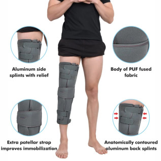 AccuSure Knee Brace Immobilizer Adjustable Knee Support