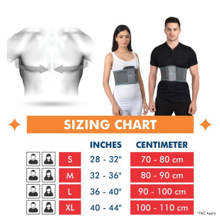 Accusure Rib Brace For Men And Women - Rib Support Compression Brace Belt
