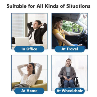 AccuSure Back Rest & Neck Pain Support Cushion PU Foam