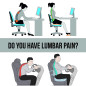 AccuSure Back Rest & Neck Pain Support Cushion PU Foam