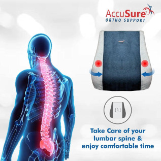 AccuSure Back Rest & Neck Pain Support Cushion PU Foam