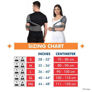 AccuSure Shoulder Immobilizer with Support Brace-Arm Sling-Elastic