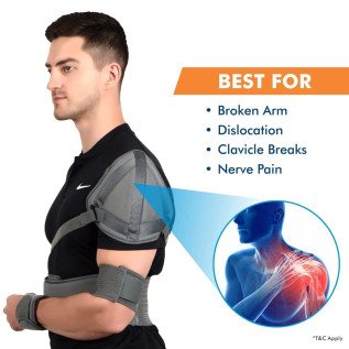 AccuSure Shoulder Immobilizer with Support Brace-Arm Sling-Elastic