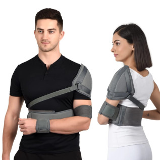 AccuSure Shoulder Immobilizer with Support Brace-Arm Sling-Elastic