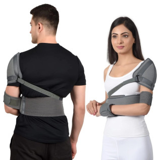 AccuSure Shoulder Immobilizer with Support Brace-Arm Sling-Elastic