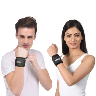 AccuSure Fitness Exercise Wrist Wrap Bands Elastic Sports for Men & Women