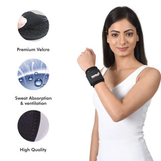 AccuSure Fitness Exercise Wrist Wrap Bands Elastic Sports for Men & Women