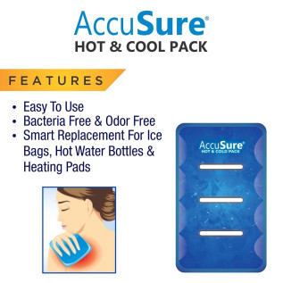 AccuSure Reusable Gel Based Hot & Cool Pack For Joints And Muscular Pain