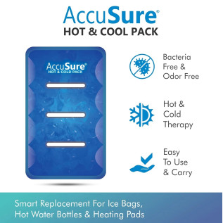 AccuSure Reusable Gel Based Hot & Cool Pack For Joints And Muscular Pain