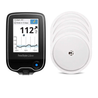 FreeStyle Libre Reader Glucose Monitoring System (4 Sensor With 1 Reader) combo