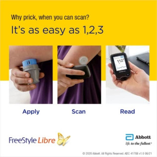 FreeStyle Libre Reader Glucose Monitoring System (4 Sensor With 1 Reader) combo