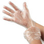 Disposable Transparent Clear Plastic Gloves / Hand Gloves / Pack of 200