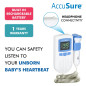 AccuSure Fetal Doppler For Doctors and Mothers Fetal Heart Rate Monitor AccuSure Fetal Doppler For Doctors and Mothers Fetal Heart Rate Monitor