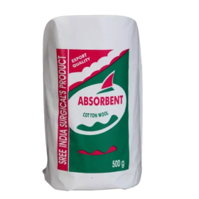 Cotton Indian Surgical 500 Gram – Absorbent Medical Cotton