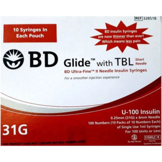 BD Ultra Fine 100IU/31G Syringe